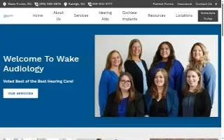 Wake Audiology & Hearing Aid Associates of Wake Forest website