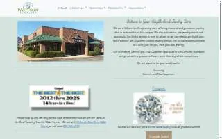 Wake Forest Jewelers website