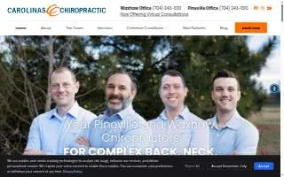 Carolinas Chiropractic and Spinal Rehab website
