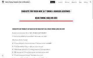 Nelms Towing website