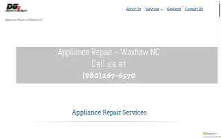 DGi Appliance Repair Inc. of Weddington website