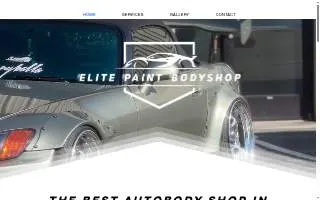 Elite Paint Bodyshop of Weddington website