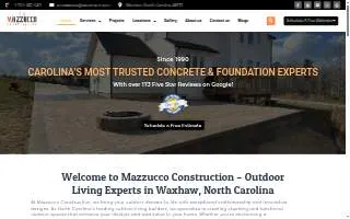 Mazzucco Construction of Wesley Chapel website