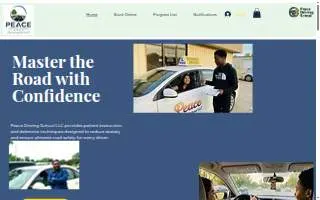 Peace Driving School NC of Wesley Chapel website