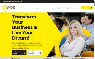 ActionCOACH of SE NC website