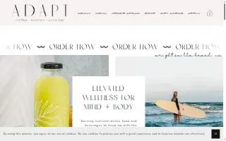 Adapt Kitchen and Juice Bar of Wilmington website