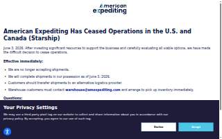 American Expediting of Wilmington