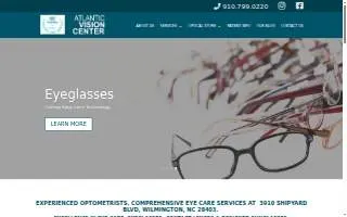 Atlantic Vision Center website