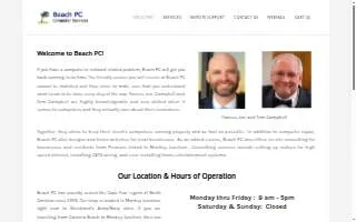 Beach PC website