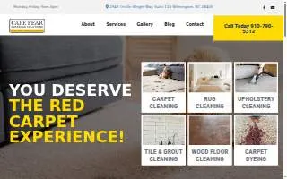 Cape Fear Cleaning Solutions website