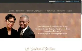 Davis Funeral Home of Wilmington website