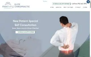 Elite Chiropractic Wilmington website