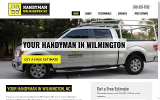 Handyman Wilmington NC website