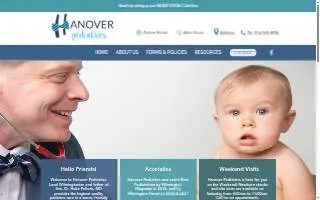 Hanover Pediatrics of Wilmington website