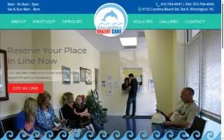 Masonboro Urgent Care website