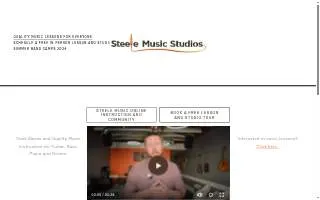 Steele Music Studios website