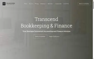 Transcend Bookkeeping & Finance website