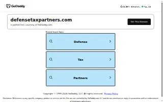 Defense Tax Partners of Wilson website