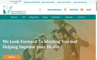 Eastern Carolina ENT Head & Neck Surgery - Wilson website
