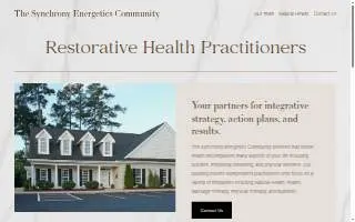 Synchrony Energetics Natural Health website