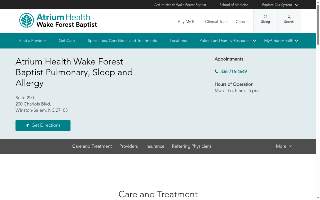 Atrium Health Wake Forest Baptist Pulmonary, Sleep and Allergy