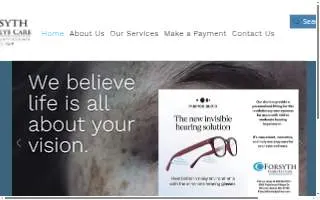 Forsyth Family Eye Care website