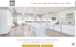 Kaluzne Vision Care website