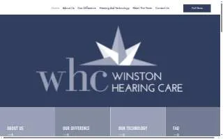 Winston Hearing Care website