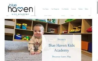 Blue Haven Kids Academy website