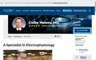 Colby Halsey, MD website