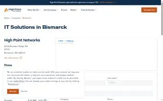 High Point Networks of Bismarck website