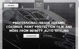 Infinity Auto Styling website