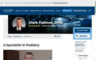 Clark Fullmer, DPM website
