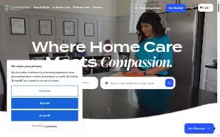 Cornerstone Caregiving of Rexburg website