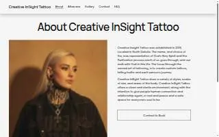 Creative InSight Tattoo website