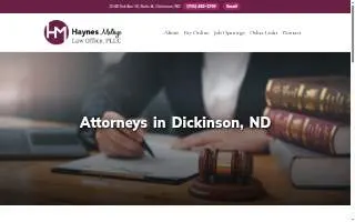 Haynes Melbye Law Office, PLLC website