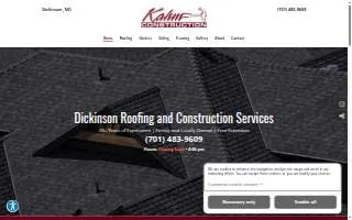 Kahm Construction website