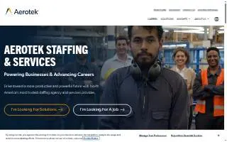 Aerotek of Fargo website