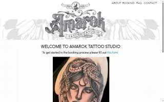 Amarok Tattoo Studio website