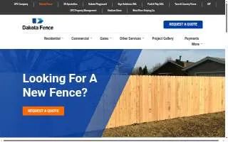 Dakota Fence of Fargo website