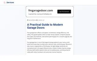 FM Garage Door of Fargo website