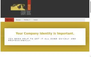 Gray Dog Design website