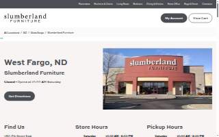 Slumberland Furniture website