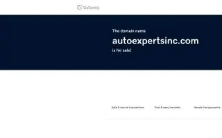 Auto Experts, Inc. website