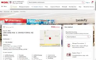 CVS of Grand Forks website