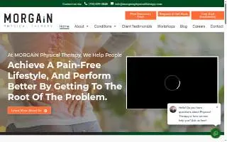 MORGAiN Physical Therapy website