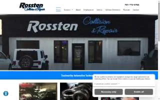 Rossten Collision & Repair website