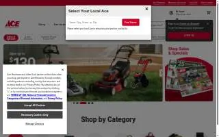Ace Hardware of Clay website