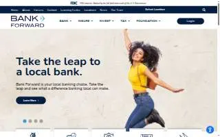 Bank Forward website