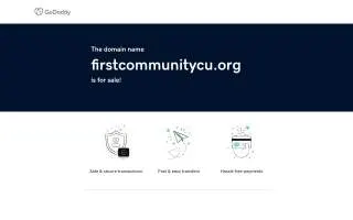 First Community Credit Union of Jamestown website